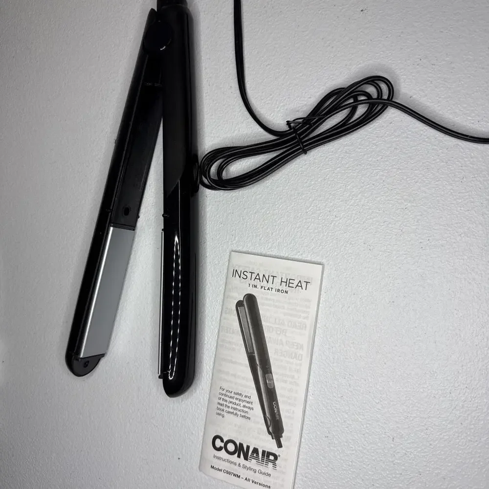 Conair Instant Heat 1″ Flat Iron Ceramic Plates – No Box